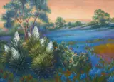 Maureen Tarazon, South Texas Sentinels, oil on canvas