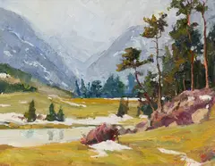 Chuck Mardosz, Approaching Storm, oil on panel