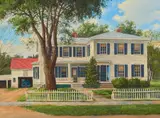 Bill Barrick, The Rowell House, 1986, oil on canvas