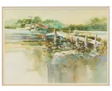 Finis Collins, Time to Think Fine Thoughts, watercolor
