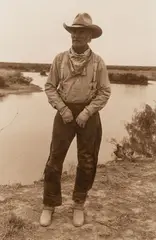 William D. Wittliff, Gus on the Rio Grande, photograph