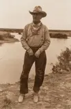 William D. Wittliff, Gus on the Rio Grande, photograph