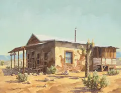 Gary Niblett, Boarded Up, oil on canvas