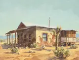 Gary Niblett, Boarded Up, oil on canvas