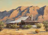 Gary Niblett, Sunset, oil on canvas