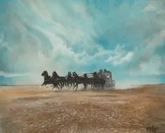 Mark Martensen, Speed is Everything, watercolor and pastel