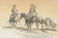 Gerald McCann, Along the Trail, ink