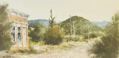 Bernard Vetter, Percha Bank, Kingston, N. Mex., watercolor