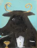 Franco Mondini-Ruiz, Steer with a Stylist, 2015, acrylic