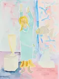 Brother Cletus Behlmann, The Gallery, Stratford-Upon-Avon, England, watercolor on paper