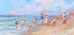 Summer by Robert Hamman, 1900, oil on canvas, sold Dec 2025