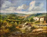 José Vives-Atsara, Catalonian Village Scene