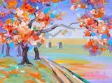Peter Max, Cherry Blossom I, Ver. III