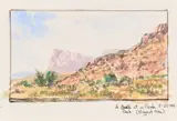 Bill Zaner, A Peek at a Peak (Nugent Mountain), watercolor on paper