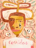 Cruz Ortiz, corridos de my life, oil on canvas