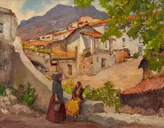 John William Orth, Taxco, Mexico, oil on masonite