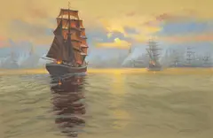 Bob Tommey, Home Port, oil on canvas