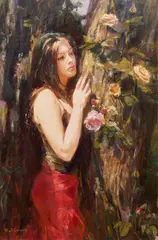 Wild Flower by Michael & Inessa Garmash, oil on canvas, sold Oct 2025