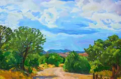Cynthia Crier, Lincoln Park II, oil on board