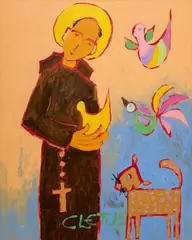 Brother Cletus Behlmann, Assisi, Italy, watercolor and ink on paper