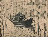 Edouard Manet, Grand Canal, Venice, etching