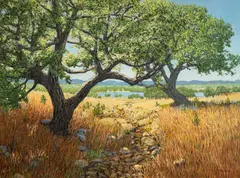 Jerry Greenberg, Texas, oil on canvas