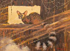 George Schwegmann, Spooked, acrylic on canvas