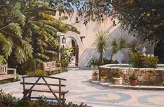 Florent Baecke, Spanish Governor's Palace, oil on canvas