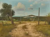 Arturo Mercado, Home Place, oil on canvas