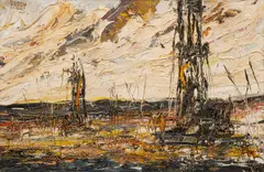 Jim Howard Rabby, West Texas Wells--Midsummer, 1969, oil on canvas