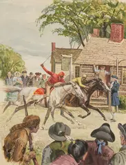 Sam Savitt, Match Race at Tucker's Quarter Paths, acrylic