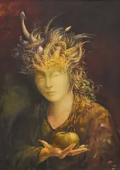 Fernando Garrido, Earth Goddess Gaea, 1986, oil on canvas