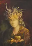 Fernando Garrido, Earth Goddess Gaea, 1986, oil on canvas