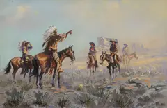 Buck McCain, The Trail West, 1972, oil on canvas