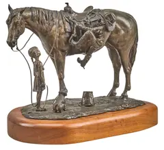 Lex Graham, Workin' Your Way to the Top, 1982, bronze