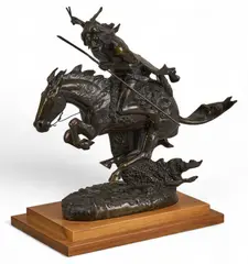 Cheyenne by Frederic Remington, bronze, sold Jul 2025