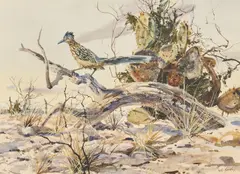Clay McGaughy, Westerner, watercolor on paper
