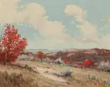 Jim Dooley, Autumn Landscape, oil on canvas