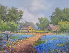 Sam Moore, Texas Blue, 2008, oil on canvas