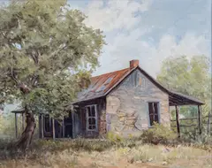 Hazel Massey, Judge Roy Bean's House, 1978, oil on canvas