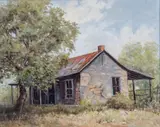 Hazel Massey, Judge Roy Bean's House, 1978, oil on canvas