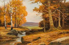 Robert Wood, Russet Days, oil on canvas