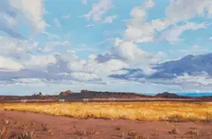 David Sanders, Wagons West, oil on canvas
