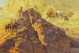 John Leone, Cautious Passage, oil on canvas
