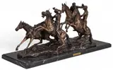 Frederic Remington, Old Dragoons, bronze