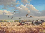 Lowell Davis, Bobs on the North 40, 1980, oil on masonite