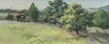 John Michael Pototschnik, View from the CA Museum, oil on panel