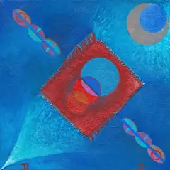 Bill Bomar, Untitled Abstract, mixed media on canvas