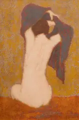 William Anzalone, Seated Woman, oil on canvas