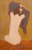 William Anzalone, Seated Woman, oil on canvas